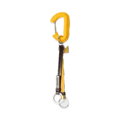 PRADA Leather Bag Charm "Yellow"