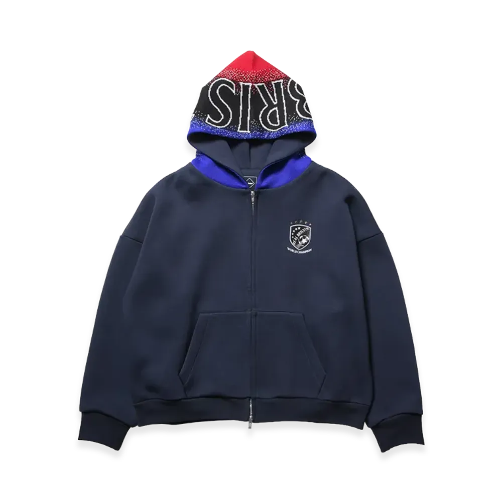 F.C.Real Bristol Champions Bonding Sweat Zip-Up Hoodie "Navy"