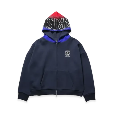 F.C.Real Bristol Champions Bonding Sweat Zip-Up Hoodie "Navy"