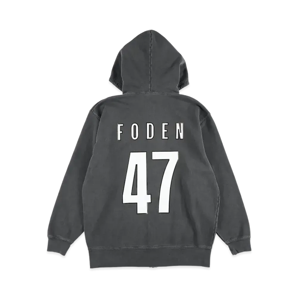 WIND AND SEA Man City Zip Up Sweatshirt (Foden) "Black"