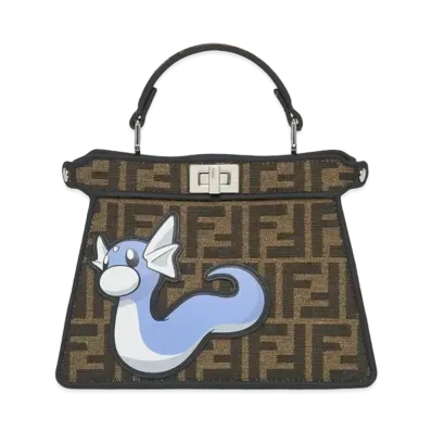 Pokemon x Fragment x FENDI Dratini Peekaboo I See U Petit FF Fabric Bag "Multi Color"