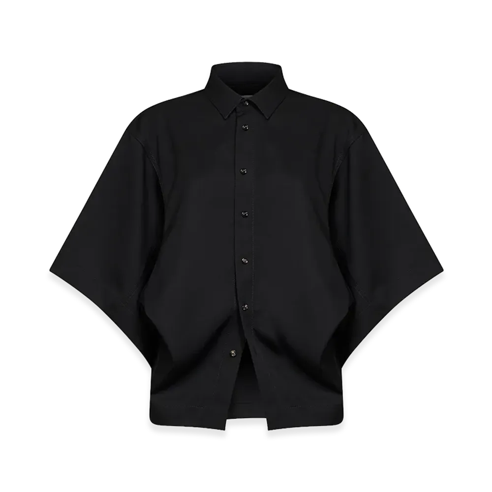 Bottega Veneta Women's Twill Oversize Shirt "Black"