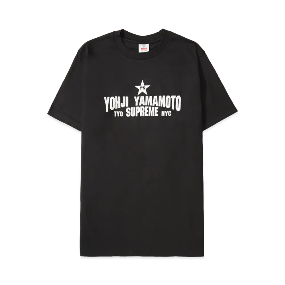 Supreme x Y's by Yohji Yamamoto Star Tee "Black"