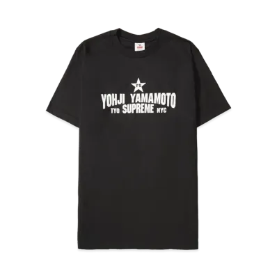 Supreme x Y's by Yohji Yamamoto Star Tee "Black"