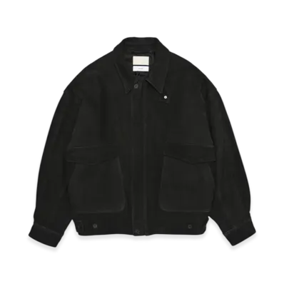 Graphpaper x YOKE Cow Nuback Leather Blouson "Black"