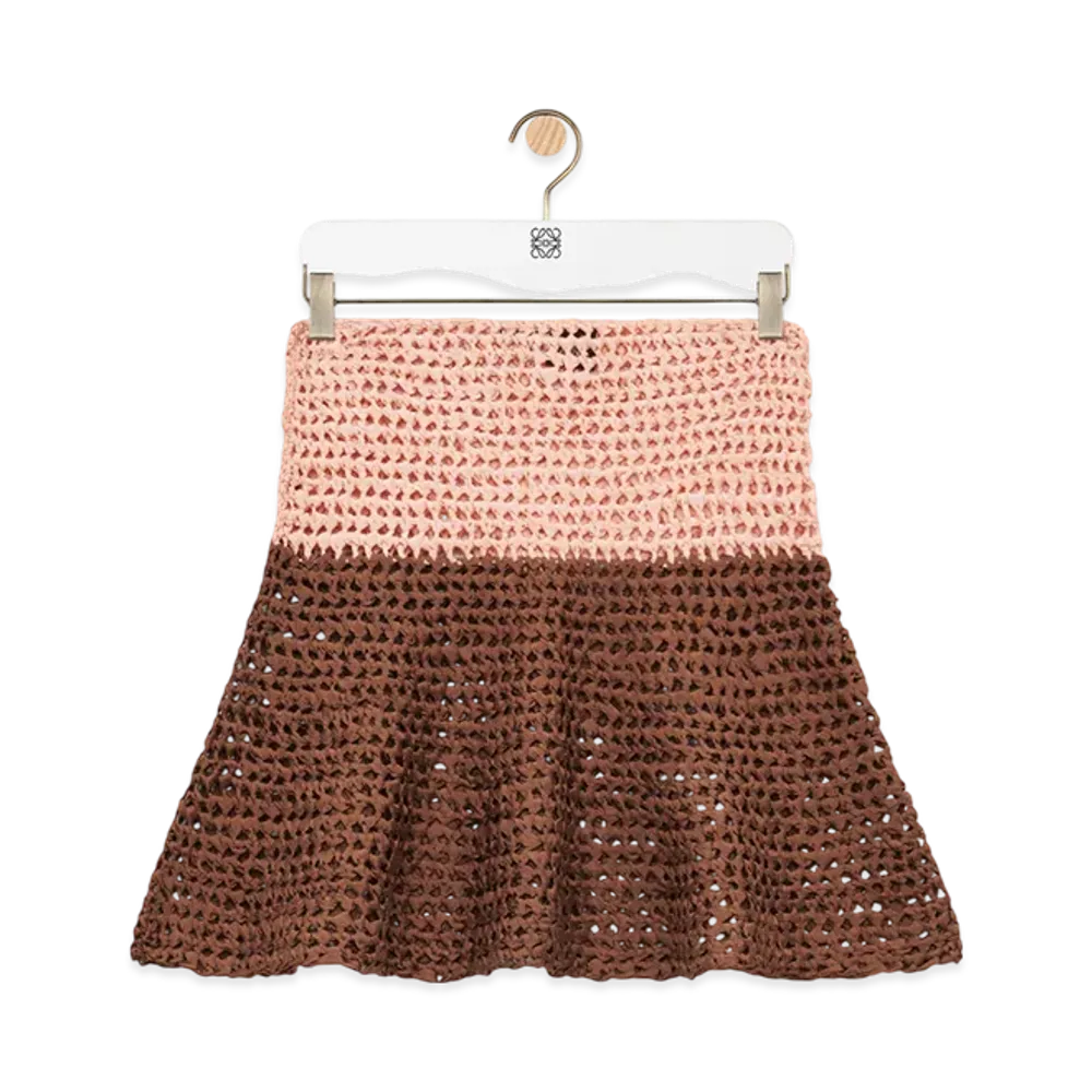 LOEWE Mini Skirt "Beige/Brown"