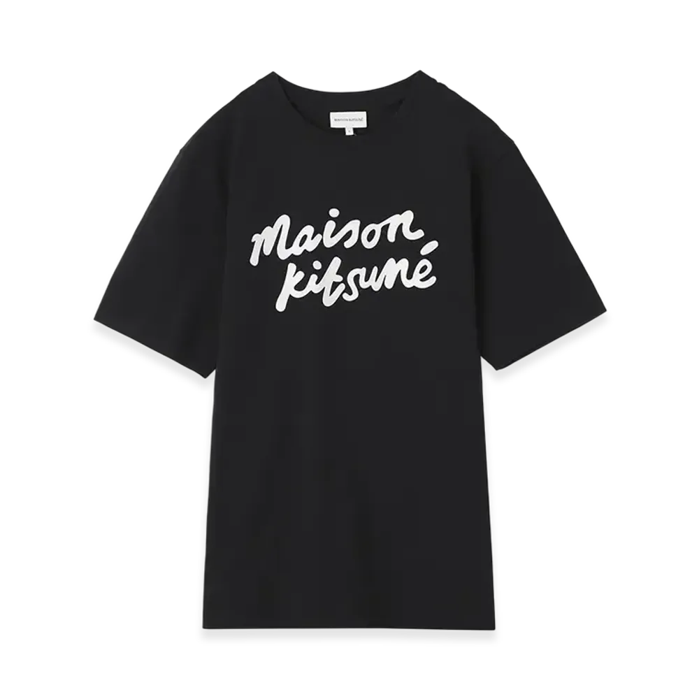 Maison Kitsune Handwriting Comfort T-Shirt "Black/White"