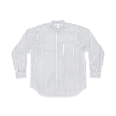COMME des GARCONS SHIRT Yarn Dyed Cotton Stripe Poplin "White"