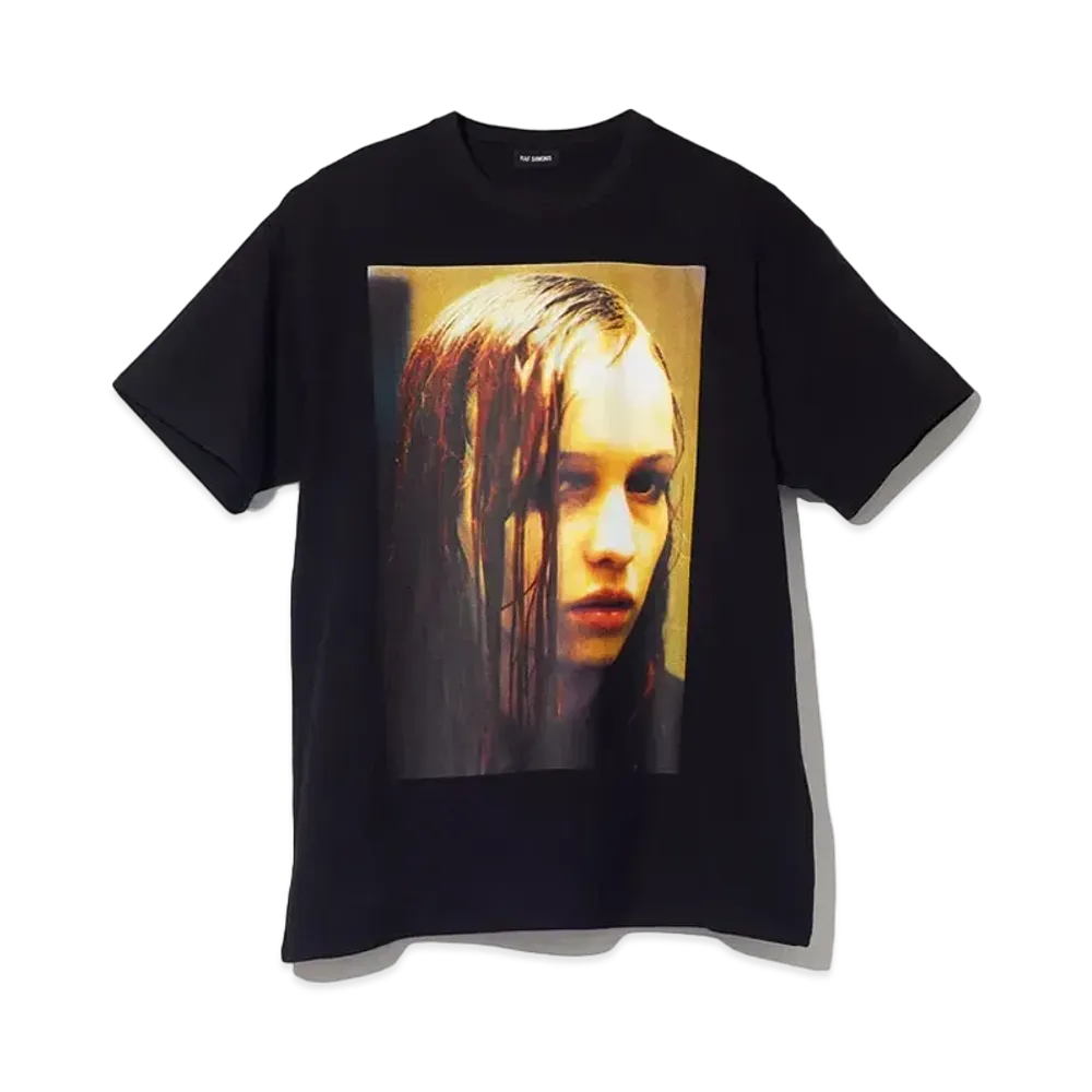 RAF SIMONS Oversized T-Shirt Christiane F. "Black"