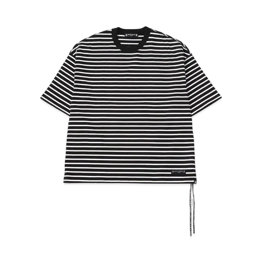 mastermind JAPAN Boxy Striped Tee "Black White"