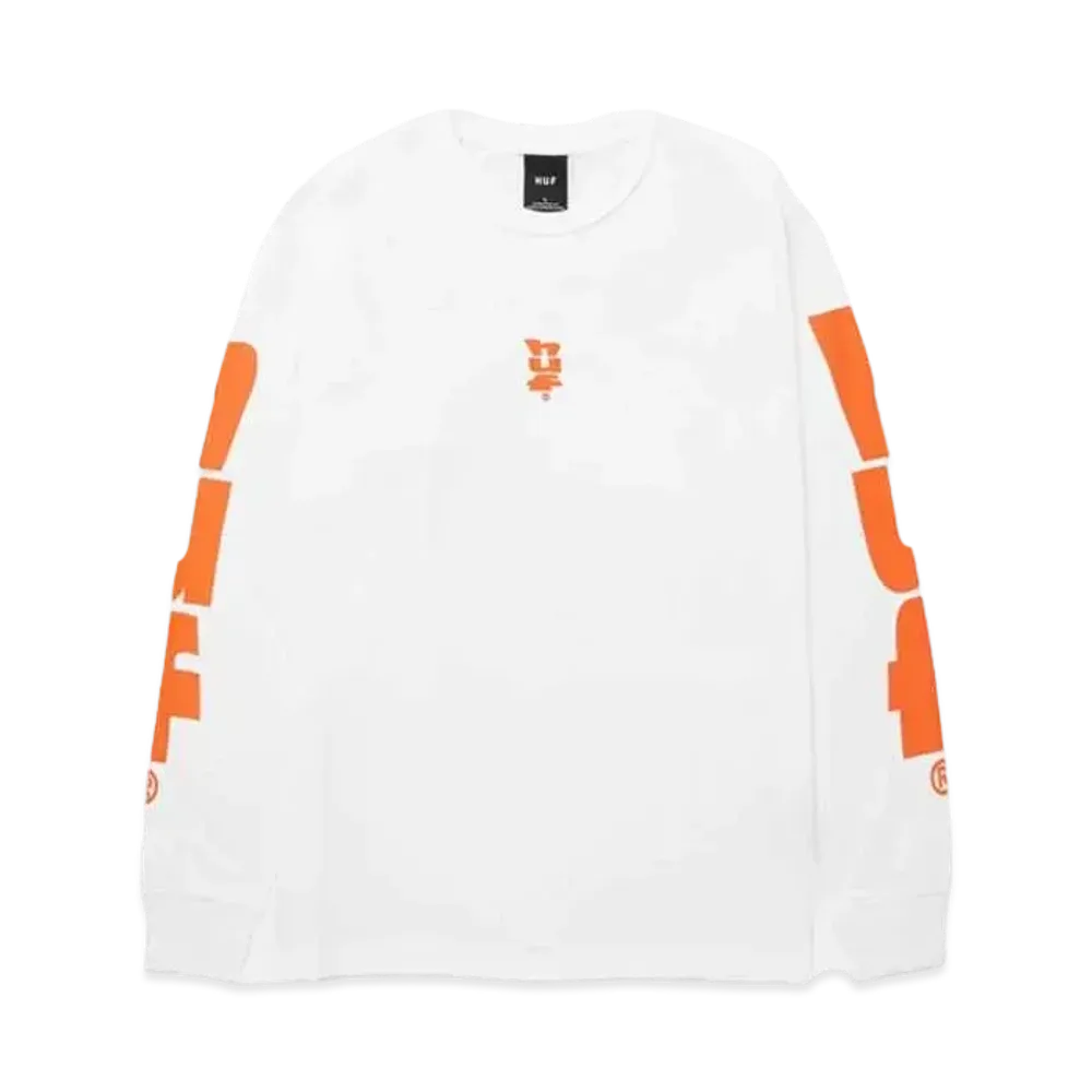 HUF Spring 24 Megablast Stretch Ls Tee "White"