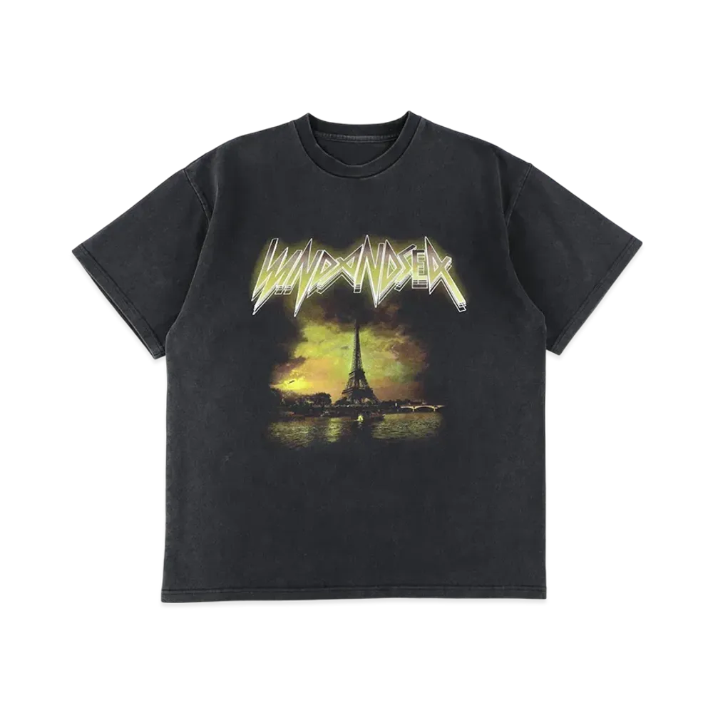 WIND AND SEA Band World Tour Tee (Paris) "Black"