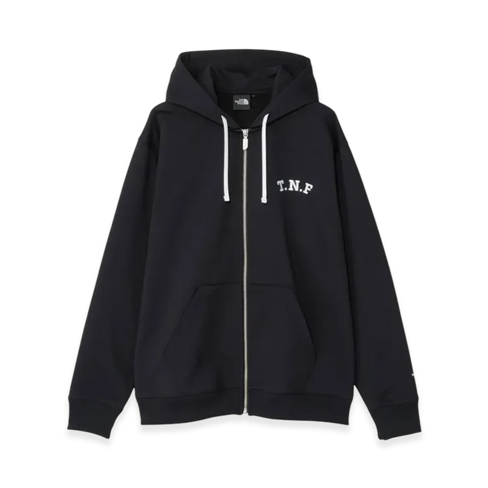 The North Face TNF Logo Heather Sweat Full Zip Hoodie "Black"