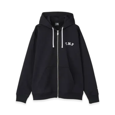 The North Face TNF Logo Heather Sweat Full Zip Hoodie "Black"