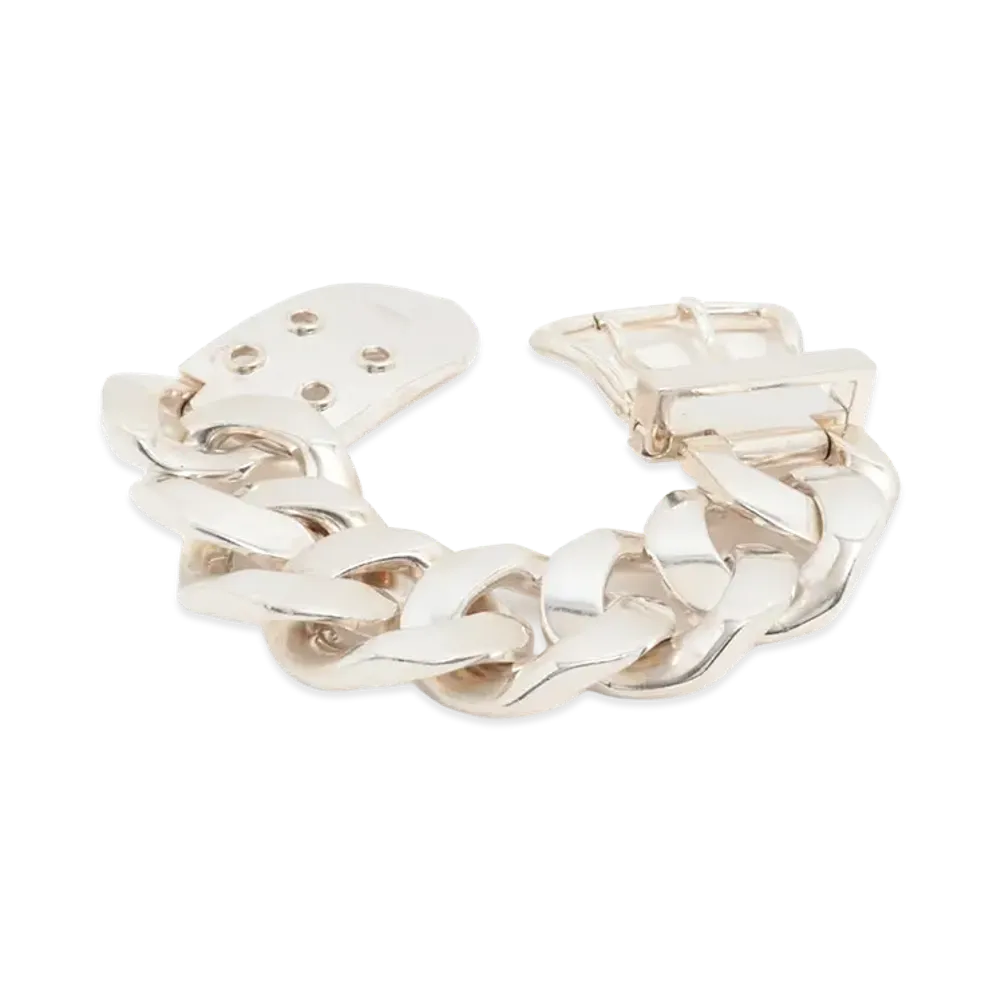 Hermes Boucle Sellier TGM Bracelet "Silver"