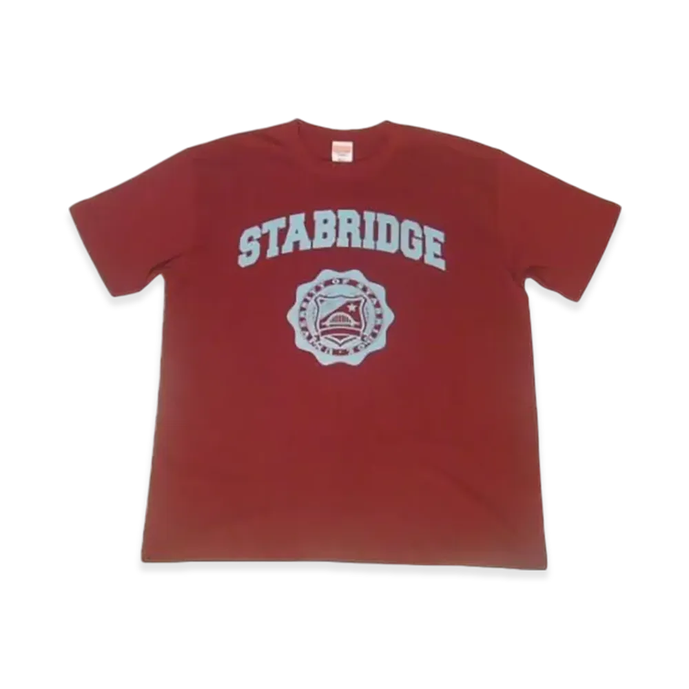 STABRIDGE You Must Learn Tee "Burgundy/Aqua Blue"