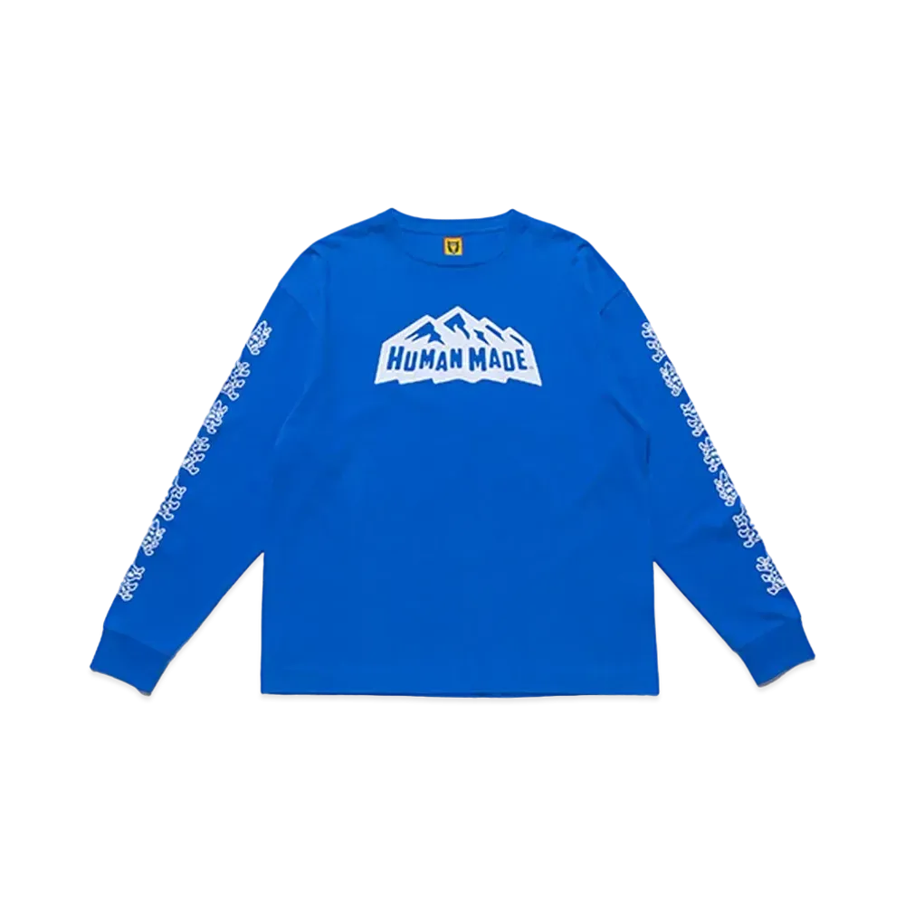 ヒューマン メイド ロング Tシャツ "ブルー"