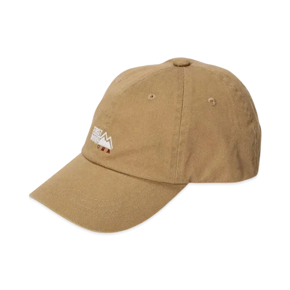 FIRST DOWN Logo Twill Cap "Beige"
