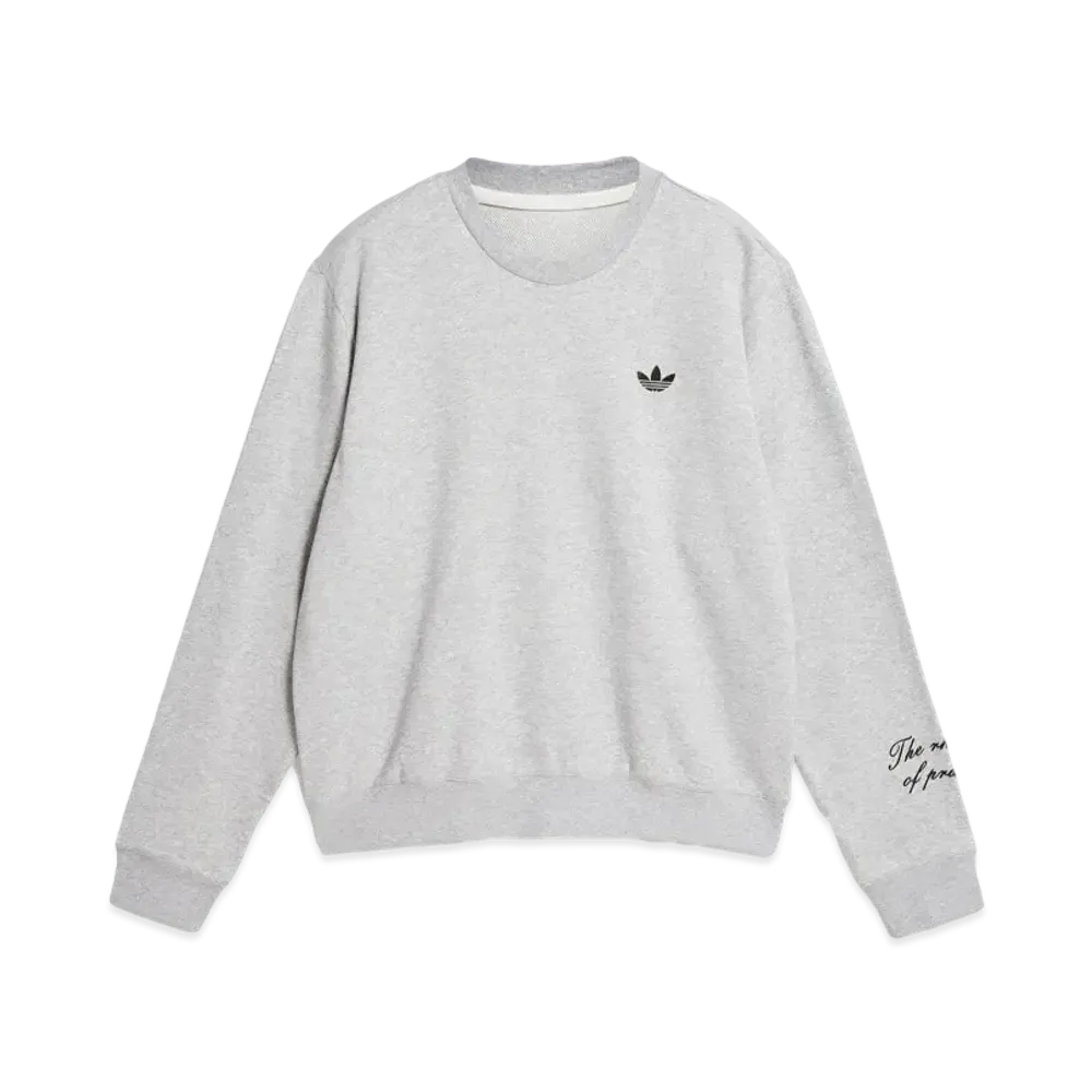 adidas x Wales Bonner Long Sleeve Crew Neck Top "Medium Gray Heather"