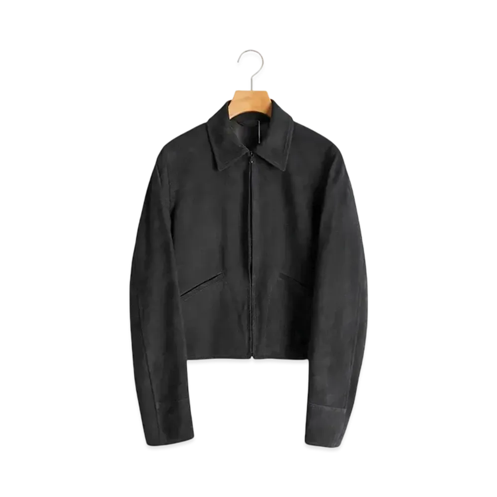 COMOLI Womens Sheepsuede Short Jacket "Black"
