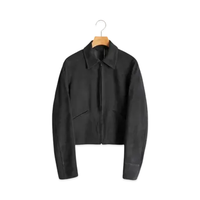 COMOLI Womens Sheepsuede Short Jacket "Black"