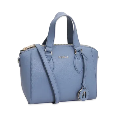 FURLA Minerva Mini Satchel Bag "Blue"