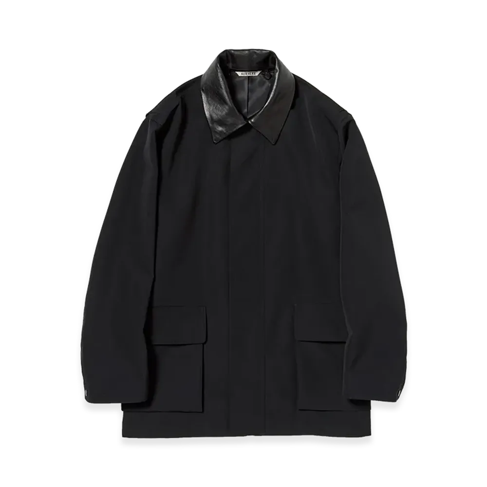 AURALEE Wool Max Canvas Blouson "Black"
