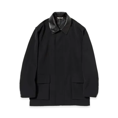 AURALEE Wool Max Canvas Blouson "Black"