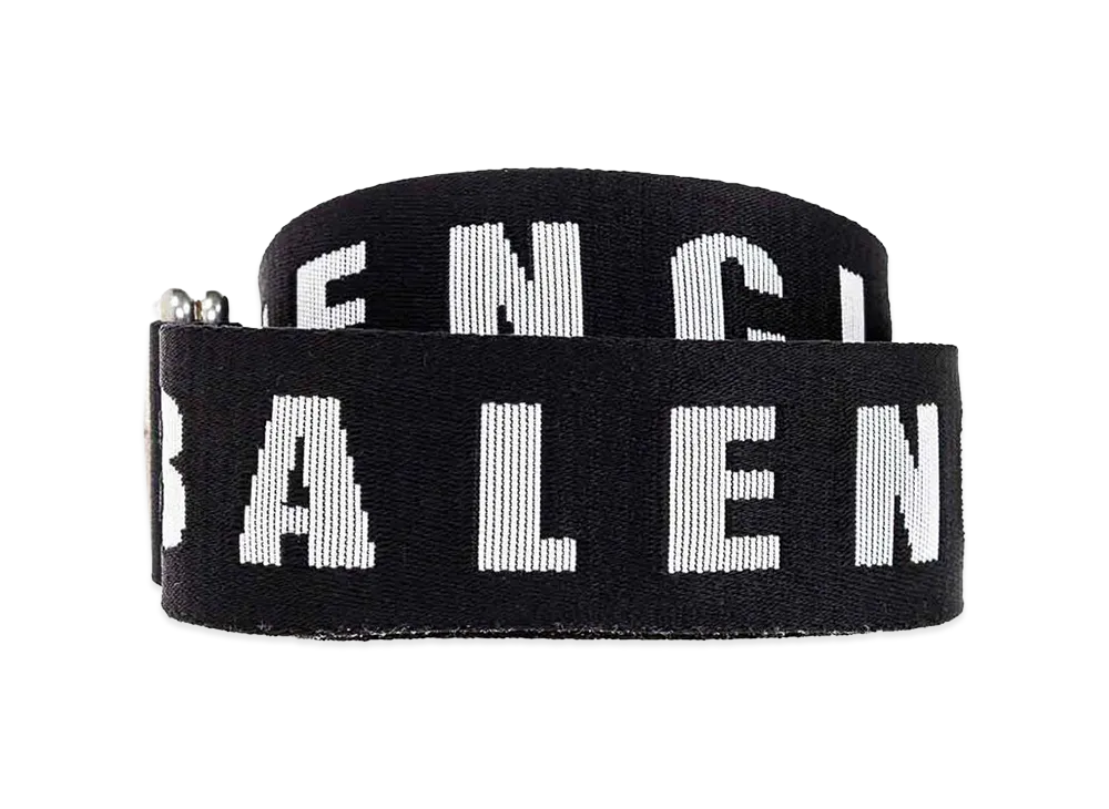BALENCIAGA バレンシアガ Dリングベルト ブラック/ホワイト バレンシアガ D リング ベルト 