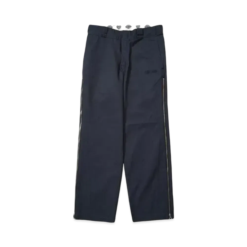 HTH Dickies x HTH Side zip wide pants "NAVY"