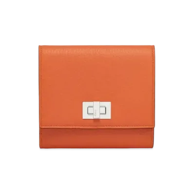 FENDI Wallet Leather "Orange"