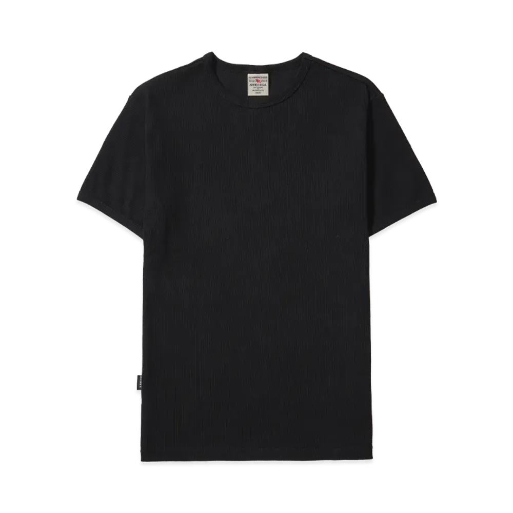 AVIREX Daily Wear Rib S/S T-Shirt "Black C"