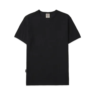 AVIREX Daily Wear Rib S/S T-Shirt "Black C"