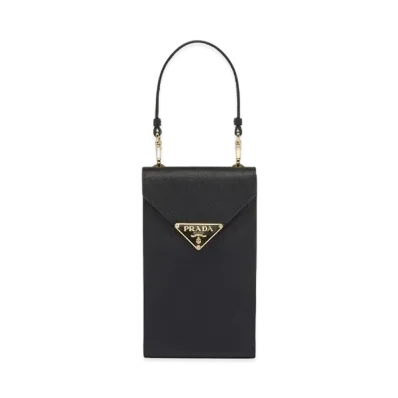 PRADA Saffiano Leather Mini Bag "Black"