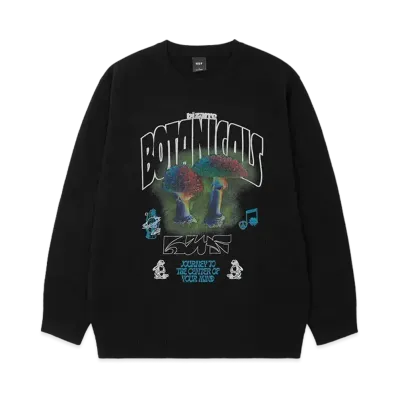 HUF Mushroom Mind Journey Sweater "Black"