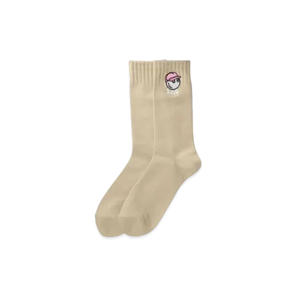 WIND AND SEA x MALBON SOX "Beige"