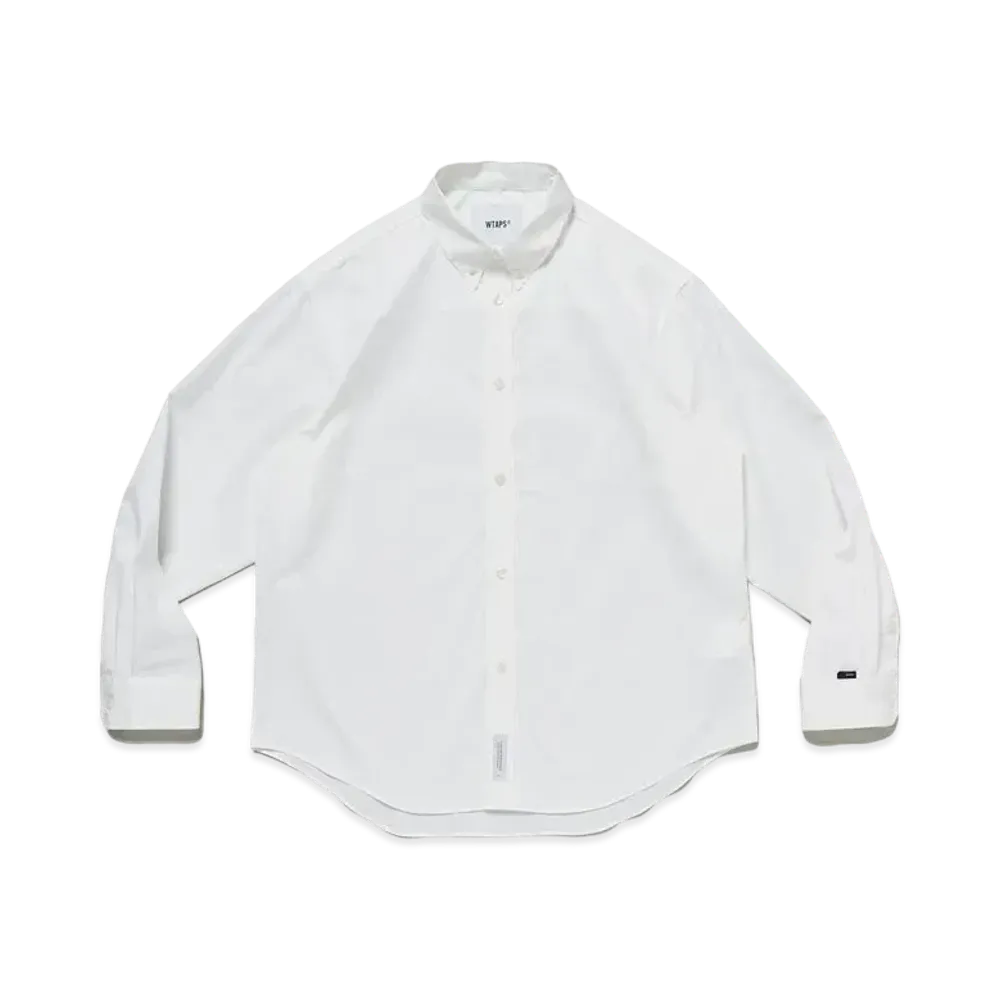 WTAPS BD 01 / LS / Ctpl. Broadcloth. Coolmax "White"