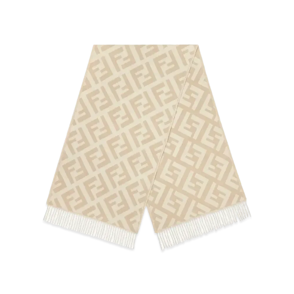FENDI FF Scarf "Beige"