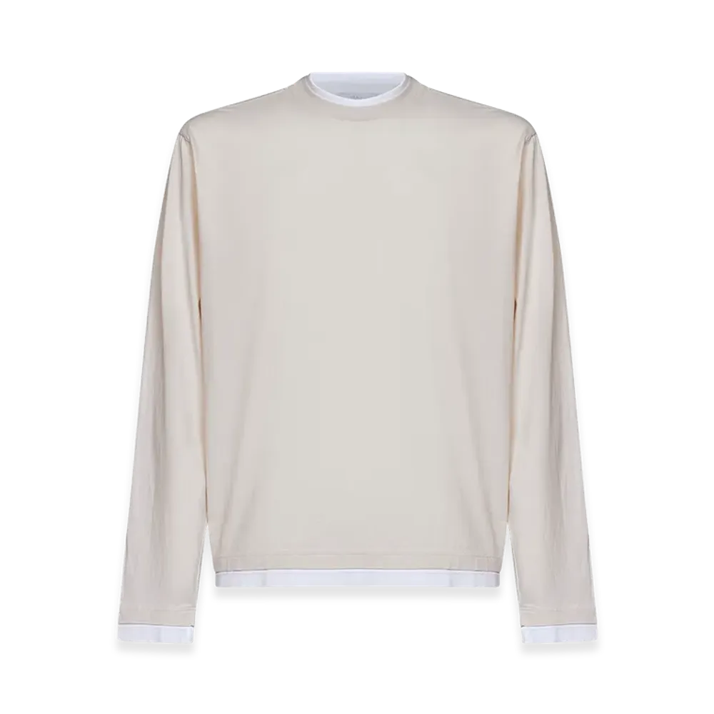 PRADA Long Sleeve T-Shirts "Beige"
