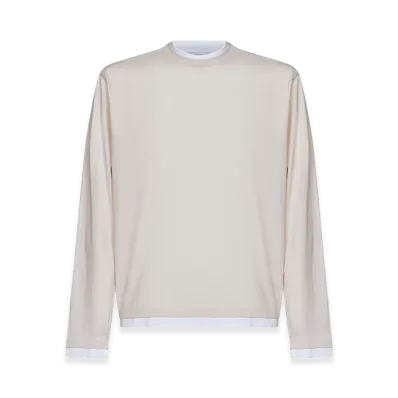 PRADA Long Sleeve T-Shirts "Beige"