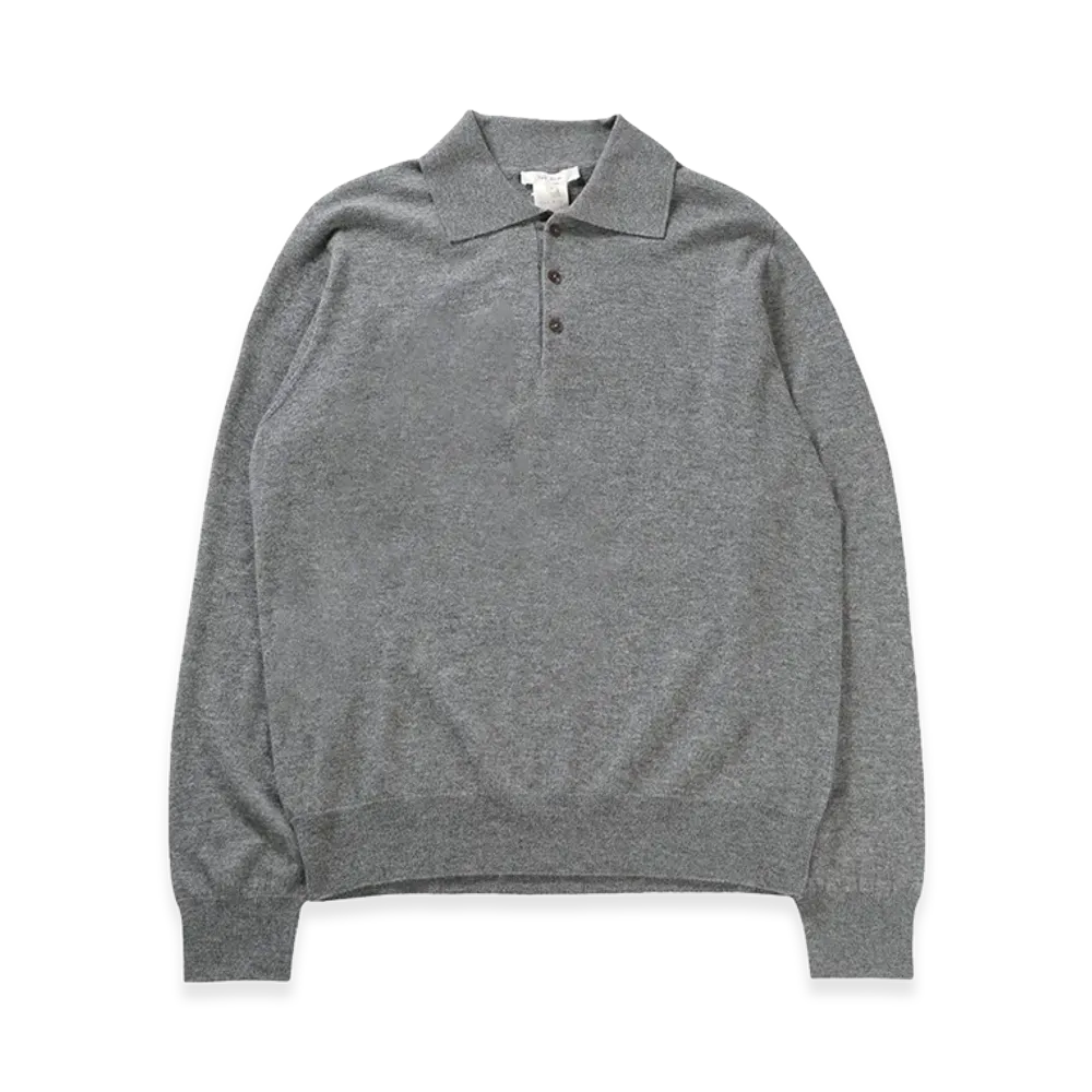 The Row Long Sleeve Polos "Gray"