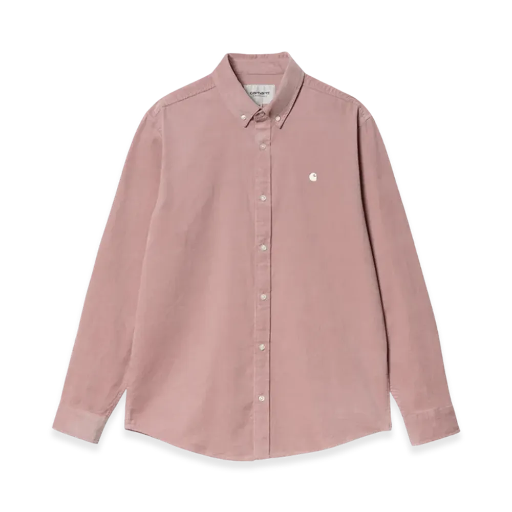 Carhartt WIP Madison Fine Cord Shirt "Glassy Pink/Wax"