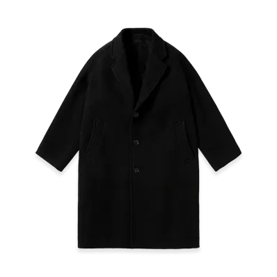 A.PRESSE Cashmere Alpaca Chester Coat "Black"
