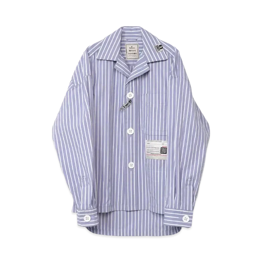 Maison MIHARA YASUHIRO Amateur Sewn Like Strip Shirt "Blue"