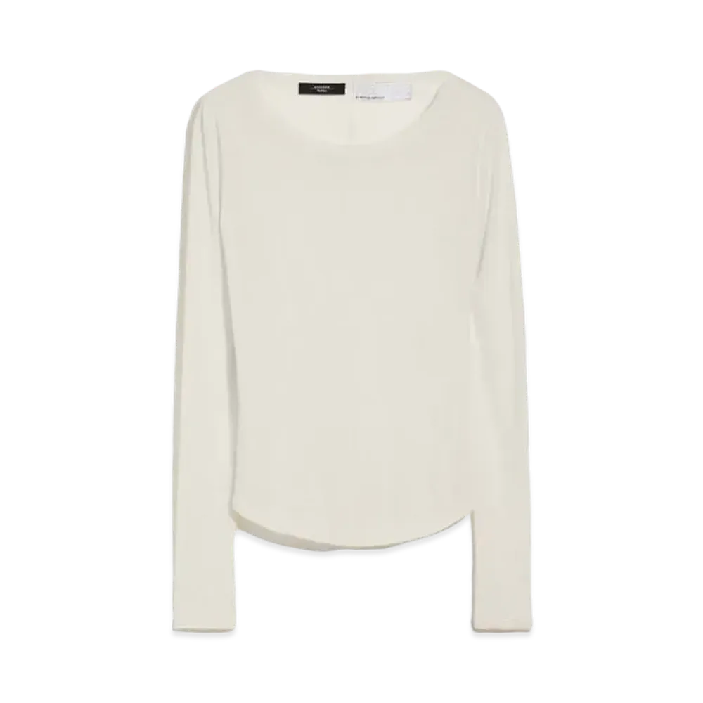 Max Mara Fabia Pure Cotton Jersey T-Shirt "Ivory"