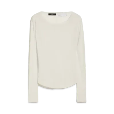 Max Mara Fabia Pure Cotton Jersey T-Shirt "Ivory"