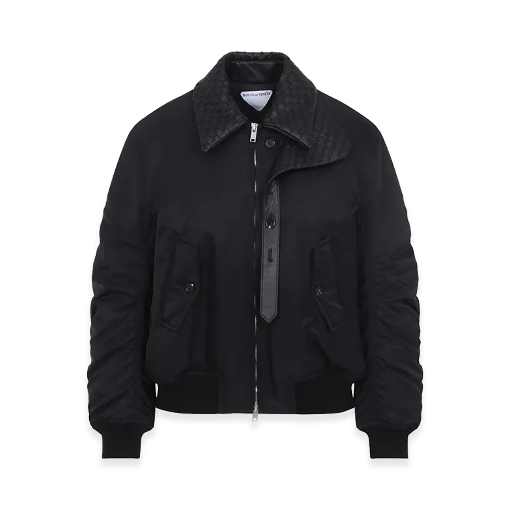 Bottega Veneta Women's Intrecciato Jacket "Black"