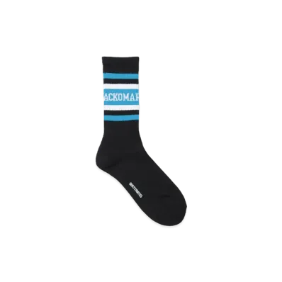 WACKO MARIA Logo Jacquard Socks "Sax"