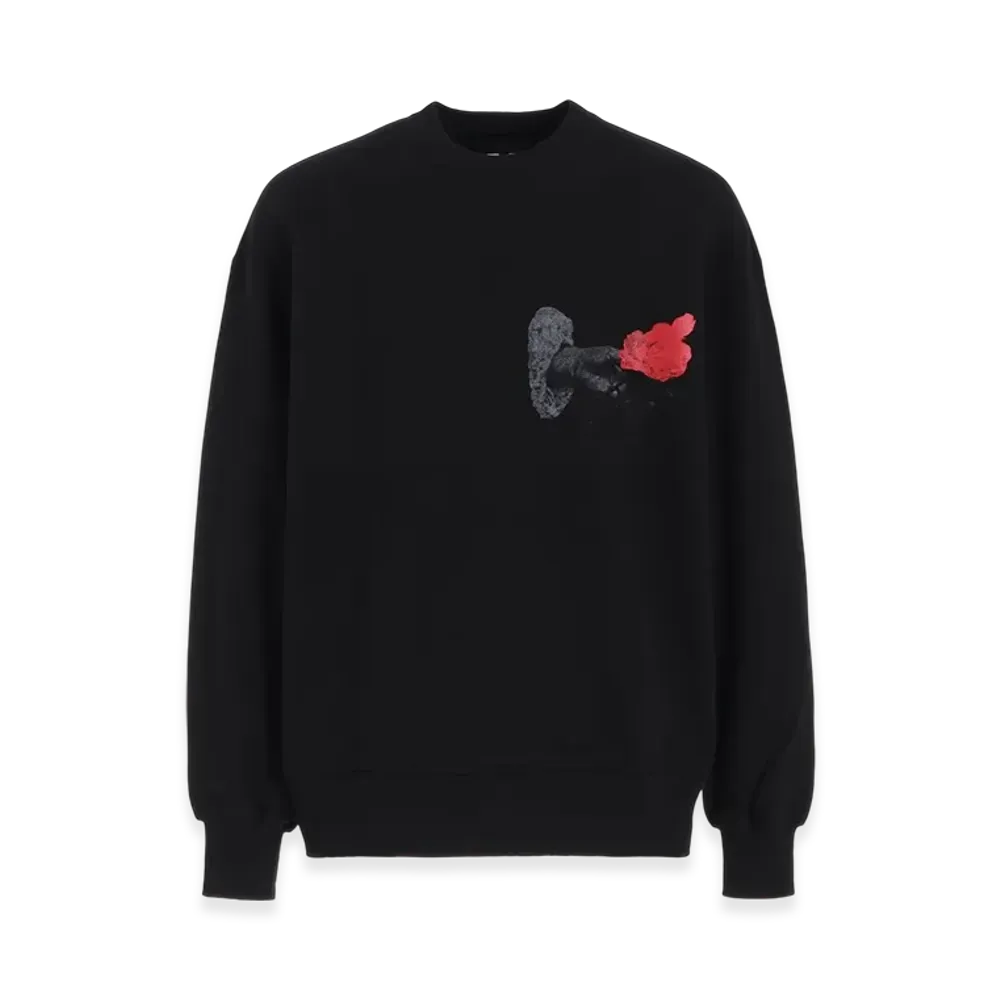 S'YTE Rose In The Hand Graphic Pullover "Black"