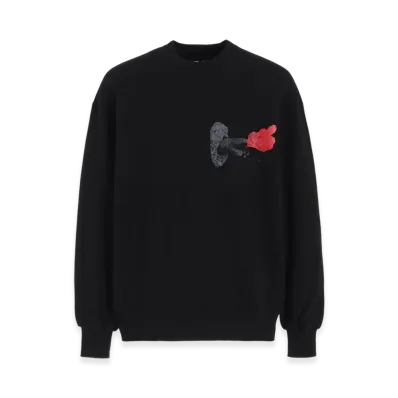 S'YTE Rose In The Hand Graphic Pullover "Black"